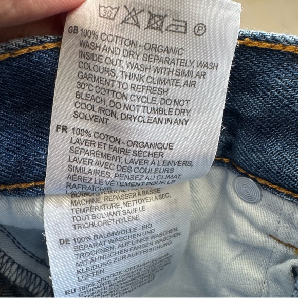 Toteme Classic Cut Denim Jeans Raw Hem size 27 - Picture 9 of 11